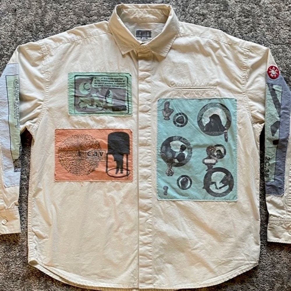 Cav Empt Patch Button Down Long Sleeve Shirt XL